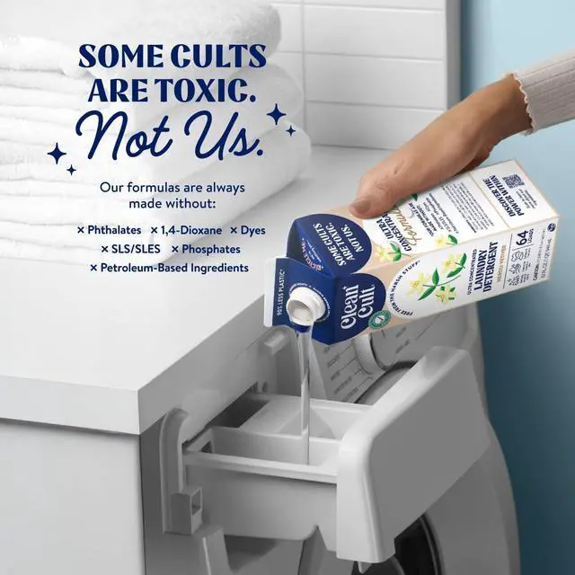 Alt view image 3 of 7 - Ultra Concentrated Liquid Laundry Detergent, 64 loads (32 oz), Long Lasting Scent, 90% Less Plastic, No Harsh Chemicals, Neroli Vetiver, Defeats Stains & Odors, HE/Standard Compatible