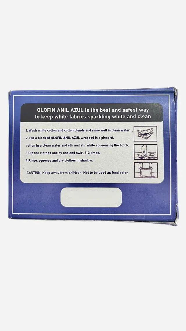Alt view image 4 of 4 - Blue squares Pack of 5 cubitos de añil azul blue cubes 5 pieces per order añil Advanced Laundry Formula