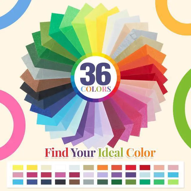 Alt view image 3 of 7 - 360 Sheets 36 Colors Crafts Tissue Paper for Gift Bags 11.5X8 Inch | Acid Free Tissue Paper Bulk for Gift Bags Crafts DIY Small Gift Wrapping Wedding Birthday Party Favors Decorative Floral