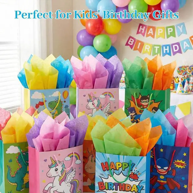 Alt view image 2 of 7 - Tissue Paper 330 Sheets, 14 X 10 inch 20 Colors for Gift Bags | 14 GSM Soft Paper, Small Gift Wrapping, Classroom Crafts, Gift Bags Filler and Paper Flowers