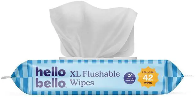 Main image of Toddler Flushable Wipes, X-Large Size for Potty Training, 42ct