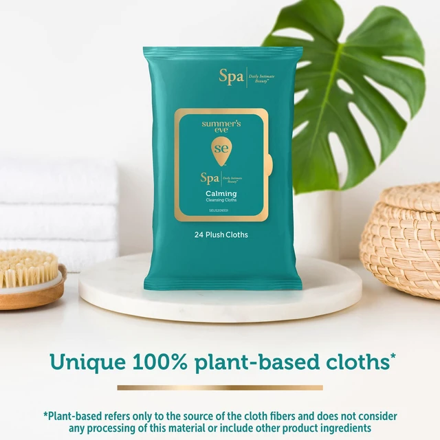 Alt view image 5 of 6 - Spa Calming Chamomile Feminine Wipes, 100% Plant Based*, pH balanced Plush Cloths, 24 Count