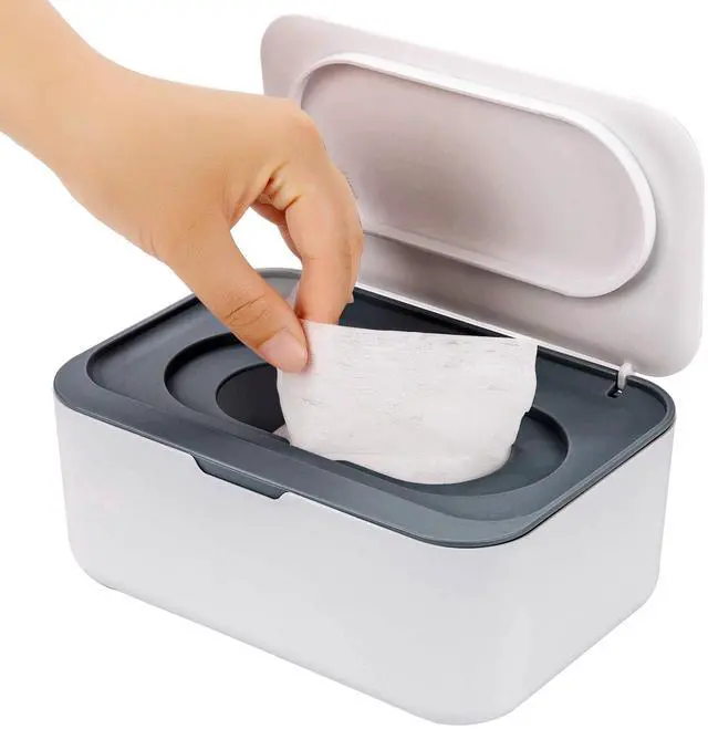 Main image of Baby Wipes Dispenser, Wipe Holder for Baby & Adult,Keeps Wet Tissue Fresh, Non-Slip Wipes Case,Easy Open & Close Flushable Wipe Container with Sealing Design Lid