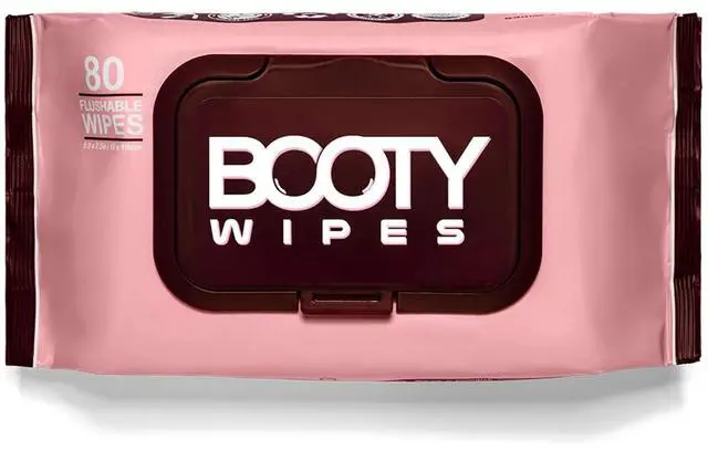 Main image of Flushable Wipes for Women - 80-Count Wet Wipes for Adults - pH-Balanced Feminine Wet Tissue with Vitamin E and Aloe - Gentle Feminine Hygiene Body Cleansing Cloth - No Fragrance Large