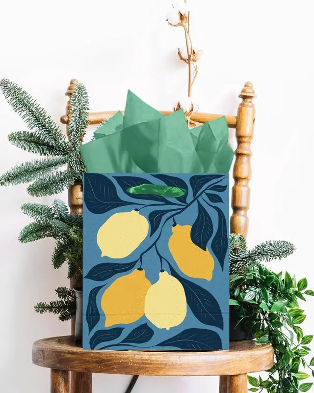 Alt view image 6 of 7 - 7.9"x4.3"x9.6" 6PCS Clash Flowers Paper Gift Bags with Tissue Paper Handles Medium Size Bags Tissue Paper