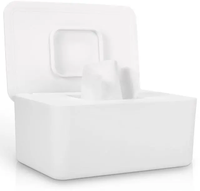 Main image of Baby Wipes Dispenser, Wipes Dispenser Baby Wipes Case, Baby Wipe Holder for Fresh Wipes, Non-Slip Wipes Case, Wipe Container with Sealing Design Lid (White)