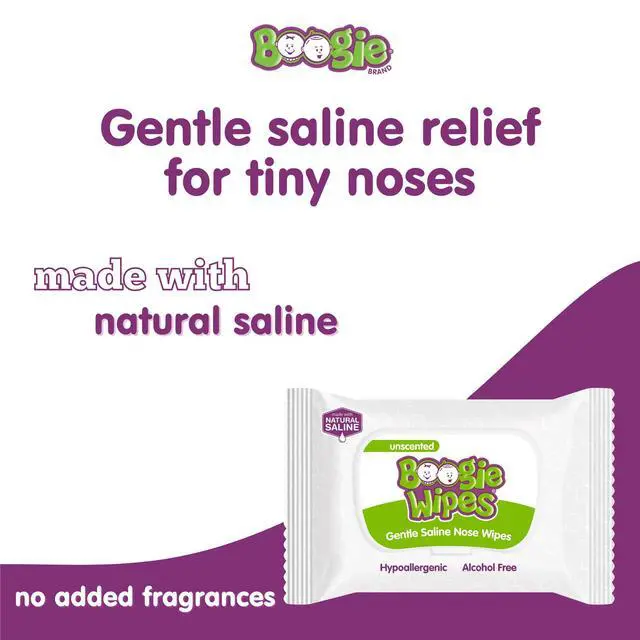 Alt view image 3 of 7 - Gentle Saline Nose Wipes Unscented - 90 Count | Hypoallergenic & Alcohol-Free, Allergy Relief, Made with Natural Saline, Aloe, Chamomile & Vitamin E, Diaper Bag Essential