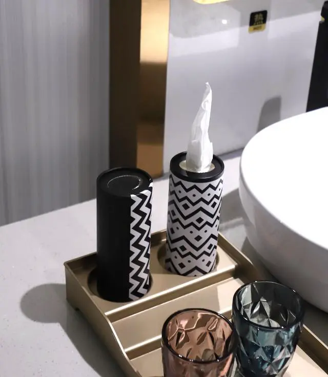 Alt view image 5 of 7 - Small Car Tissues Holder with Facial Tissues - 4PK - Tisses for Car Travel Tissue Tubes Box Container Cylinder for Vehicle Cup Holder
