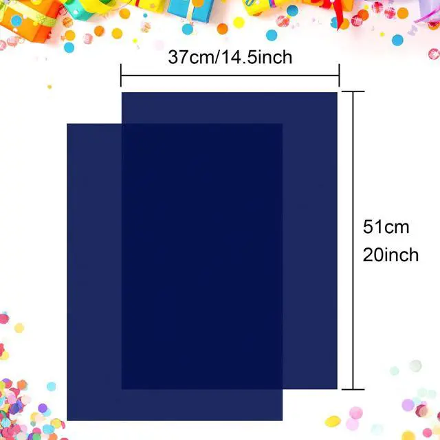 Alt view image 2 of 7 - 60 Sheets Navy Blue Tissue Paper Art Gift Wrapping Tissue Paper Bulk for DIY Crafts Decor Birthday Holiday Boys Party 20 x 14.5 inches