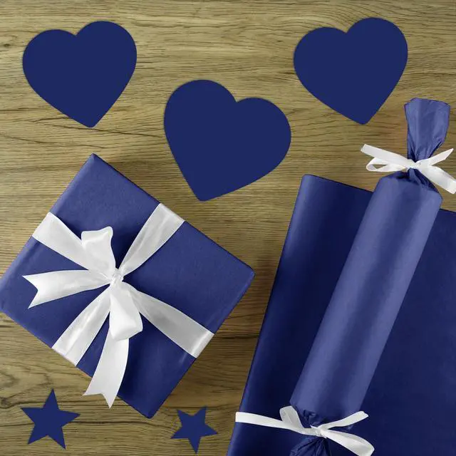 Alt view image 5 of 7 - 60 Sheets Navy Blue Tissue Paper Art Gift Wrapping Tissue Paper Bulk for DIY Crafts Decor Birthday Holiday Boys Party 20 x 14.5 inches