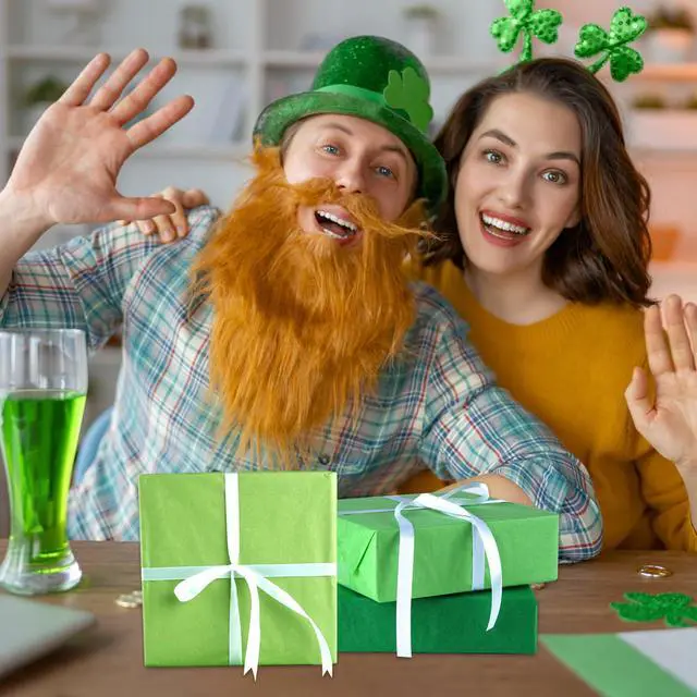 Alt view image 5 of 6 - 60 Sheets Green Tissue Paper for Gift Bags, Flower Wrapping Paper | 14" x 20", St Patrick's Day Birthday Wedding Christmas Party Gift Wrapping, Arts Crafts, Bouquet Packaging, Gift Bag Filling