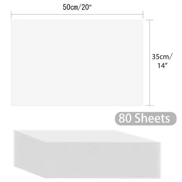 Alt view image 5 of 6 - White Tissue Paper 80 Sheets, 14 x 20 Inch Gift Wrapping Bulk Tissue Paper for Gift Bags for Christmas DIY Arts Crafts Shredded Filler Birthday Graduation