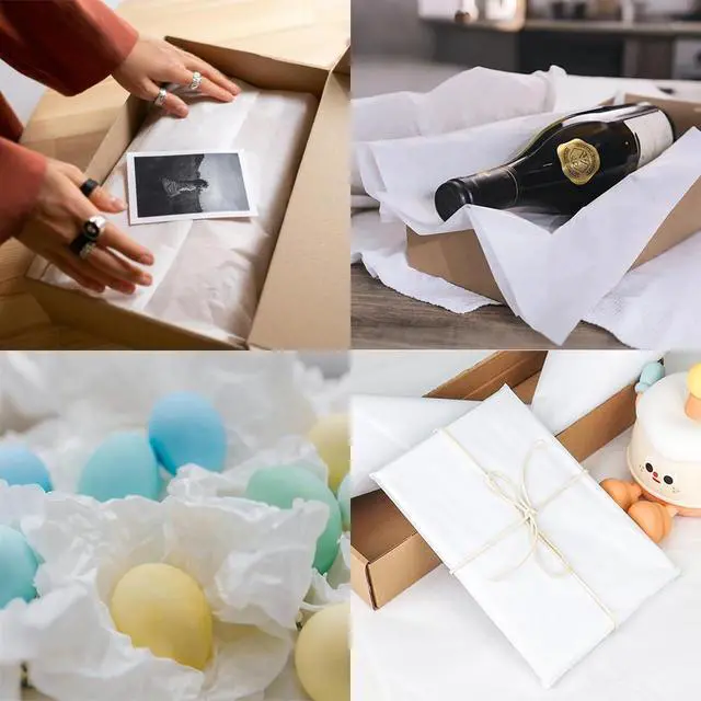Alt view image 5 of 7 - 140 Sheets White Tissue Paper for Gift Bags 20x14 inch | Acid Free Wrapping Paper Bulk for Gift Package, Storage, Christmas Wedding Birthday Mother's Day Party Decor Art Craft