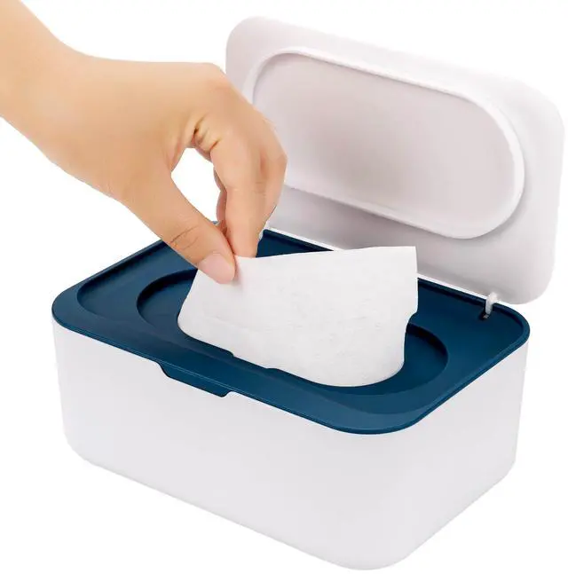 Main image of Baby Wipes Dispenser, Wipe Holder for Baby & Adult,Wet Tissue Fresh, Non-Slip Wipes Case,Easy Open & Close Flushable Wipe Container with Sealing Design Lid