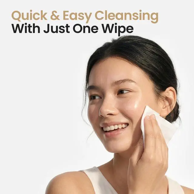 Alt view image 4 of 7 - Rice Cleansing Wipes - Daily Hypoallergenic Rice Nourishing Makeup Remover Tissue Wipe - Facial Skin Clear & Refreshed - Korean Beauty Face Wipes for Women - Travel Makeup Wipes (80 Sheets)
