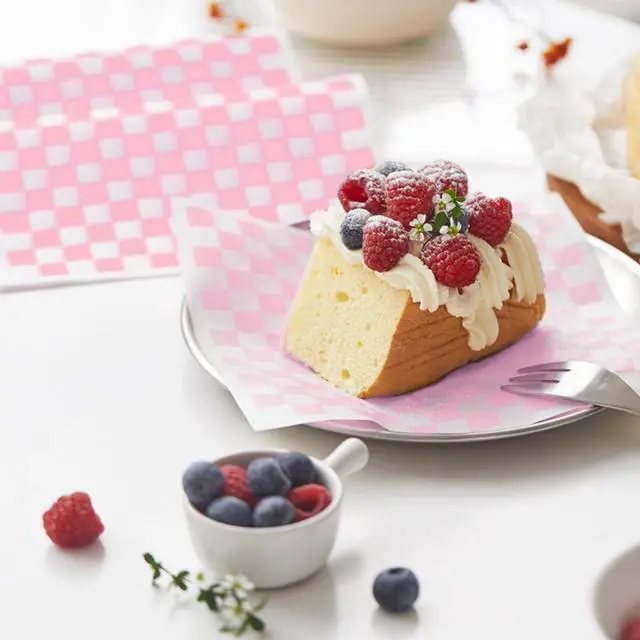 Alt view image 3 of 7 - Waxed Deli Paper Sheets 12 * 12 Inch, 100 Pcs Food Basket Liners for Sandwiches,2026 Burgers Wrap Wax Paper Sheets Gingham Pattern Pink