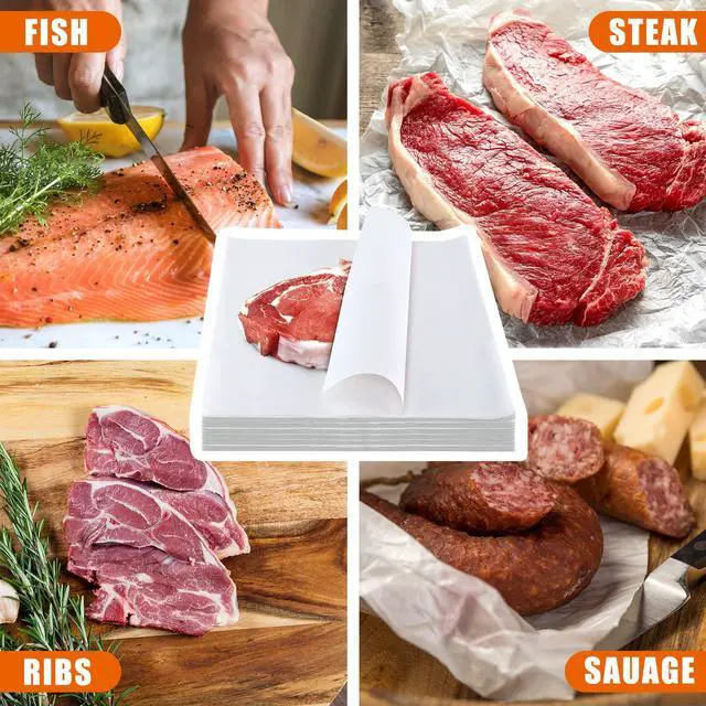 Alt view image 4 of 7 - 100 Pieces White Butcher Paper Sheets Sublimation,16 x 12 Inches | Precut Square Unwaxed Sheets for Heat Press Sublimation, Meat Wrapping, Craft Projects, Disposable Food Grade