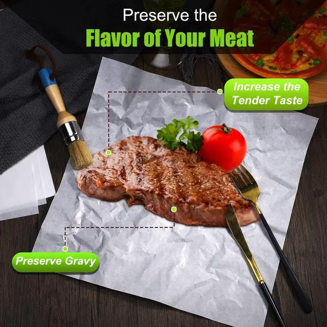 Alt view image 6 of 7 - 100 Pieces White Butcher Paper Sheets Sublimation,16 x 12 Inches | Precut Square Unwaxed Sheets for Heat Press Sublimation, Meat Wrapping, Craft Projects, Disposable Food Grade
