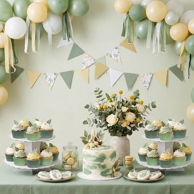 Alt view image 2 of 7 - Sage Green Cupcake Liners 200Ct Baking Cups Wedding Party Decor | food safe paper,muffin wrappers,cupcake liners,baking supplies,standard size,baby shower,bridal shower,kids birthday,forest