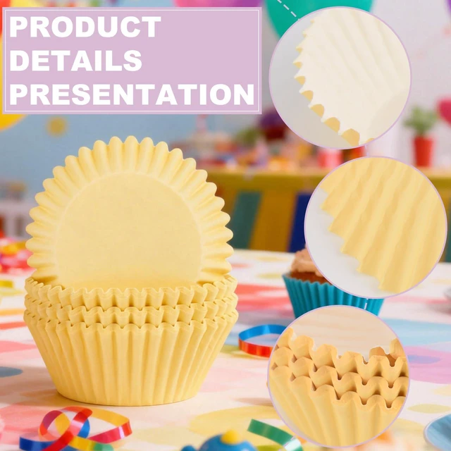 Alt view image 3 of 7 - 600 Pack Pastel Cupcake Liners Colorful Cupcake Wrappers Baking Cup Standard Size Muffin Liners for Spring Easter Baby Shower Wedding Birthday Pride Party Candy Cake Decorations Supplies