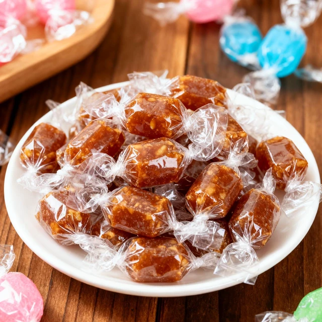 Alt view image 2 of 7 - Candy Wrappers for Homemade Candy, 500 Sheets Caramel Wrappers 5"x5" | Natural Clear Cellophane Candy Wrapping Paper for Lollipop Chocolate Candy Making Accessories Supplies