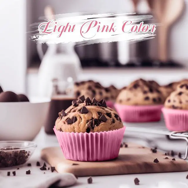 Alt view image 4 of 7 - Pink Baking Cups, 100 pieces Standard Nonstick Cupcake Wrappers Baking Cup Holder Molds for Wedding, Birthday, Baby Shower, Holiday Party, Valentines Day Cupcake Liners