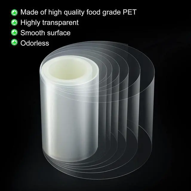 Alt view image 4 of 6 - Cake Collars 4 x 600inch (5.9 mil thick) Transparent Acetate Sheets Rolls for Baking Surrounding Edge Decorating