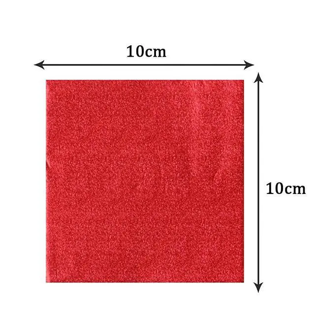 Alt view image 3 of 7 - 600 Pcs Foil Candy Wrappers, 4 x 4 In, 6 Colors DIY Square Package Paper | Food-Grade Aluminum Foil, Easy To Shape, Keeps Candy Fresh, Great For Chocolate, Easter Eggs, Crafts And Candy Decorations