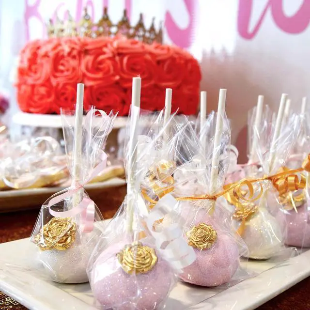 Alt view image 5 of 7 - Cake Pop Sticks and Wrappers Ties Kit, 360Pcs | 120ct 6 Inch Paper Lollipop Sticks, 120ct Cake Pop Parcel Bags, 120ct Silver Twist Ties, For Candy Making Packaging Supplies