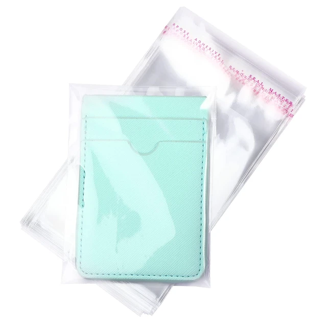 Alt view image 6 of 6 - 240 Pcs Cellophane Bags Sealing, 4 Size Clear for Candy | Resealable Cello Cookies Treats, Plastic Packaging Adhesive Wrapper, Clear Goodie Party Favors Bakery Supplies