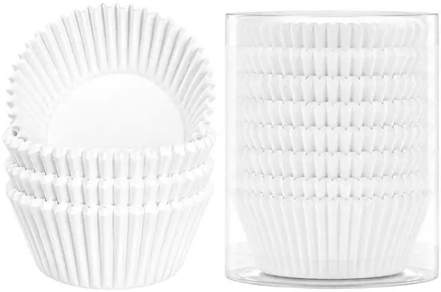 Main image of 200 Count Non-stick Standard White Cupcake Liners, Food-grade Parchment Muffin Liners, Greaseproof Baking Cups for Cupcakes, Muffins and Nuts