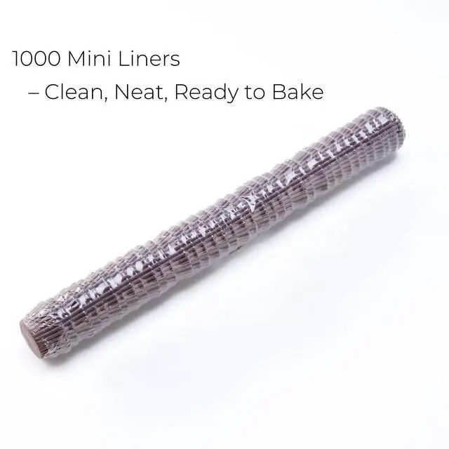 Alt view image 3 of 7 - Forminha de Brigadeiro No. 4, 1 in Brown Paper Cups, 1000 Pack | Forminhas Para Brigadeiro, Small Paper Wrappers, For Chocolate Truffles, Candy, Baking And Party Desserts