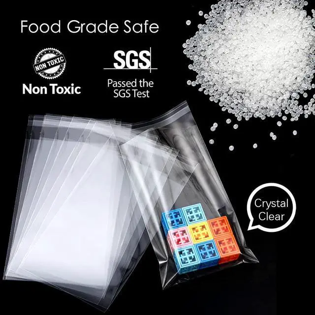 Alt view image 6 of 7 - Self Sealing Cellophane Bags 100 Pcs 4 X 5 Inch,Cookie Bags With Seal for Gift Wrapping,Packaging Candies,Dessert,Bakery, Cookies, Chocolate,Party Favo,Wedding and Holiday Packaging