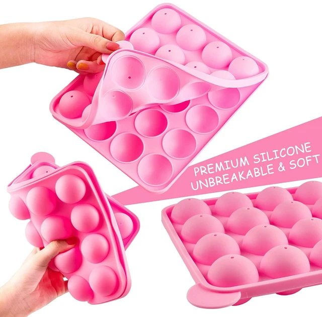 Alt view image 3 of 7 - Cake Pop Mold Set of 262 | Including 20 Cavities Silicone Cake Pop Molds, Cake Pop Sticks, Cake Pop Wrappers, Sliver Twist Ties, Decorating Pen