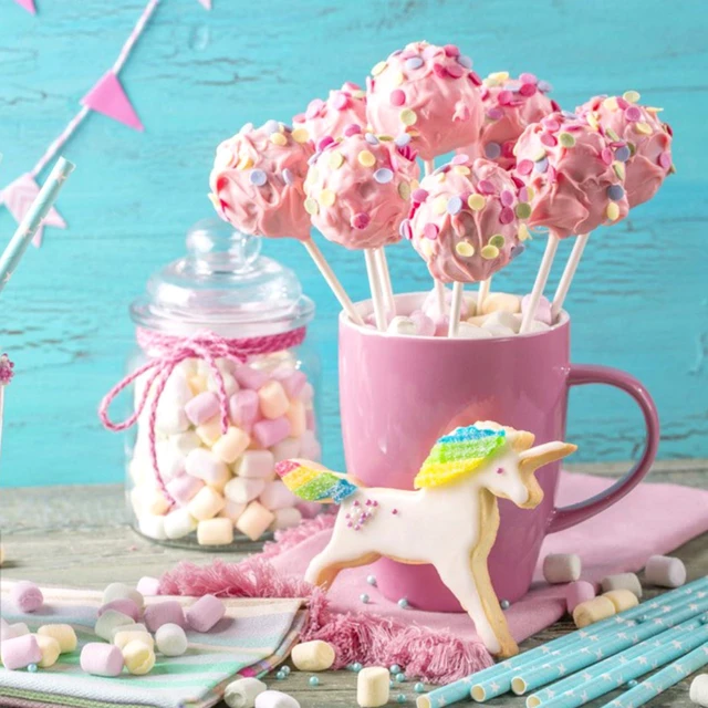 Alt view image 7 of 7 - Cake Pop Mold Set of 262 | Including 20 Cavities Silicone Cake Pop Molds, Cake Pop Sticks, Cake Pop Wrappers, Sliver Twist Ties, Decorating Pen