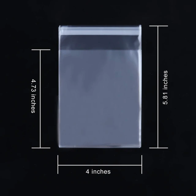 Alt view image 3 of 7 - 400 Pcs 4"x4.73" Clear Resealable Cellophane Bags Good for Bakery, Candle, Soap, Cookie Poly Bags
