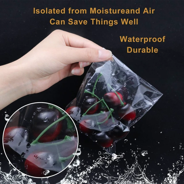Alt view image 5 of 7 - 400 Pcs 4"x4.73" Clear Resealable Cellophane Bags Good for Bakery, Candle, Soap, Cookie Poly Bags