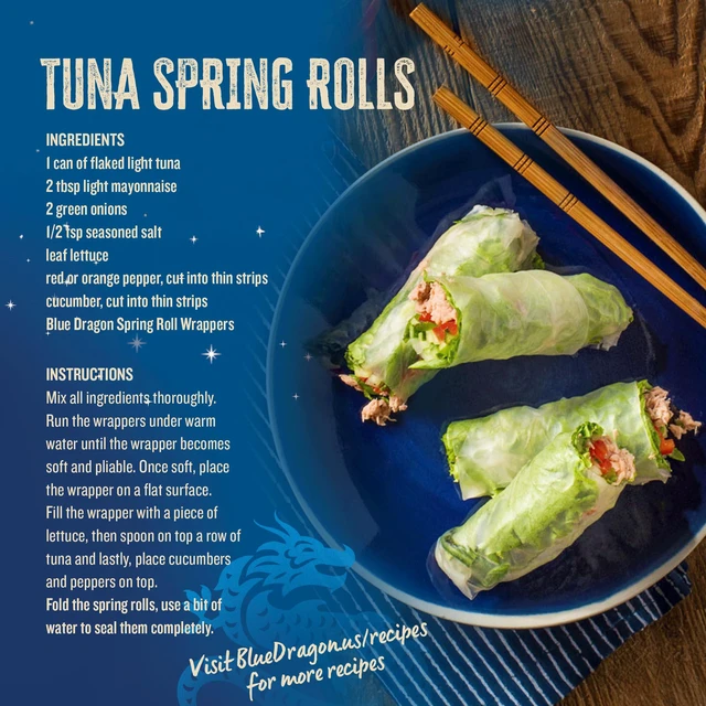 Alt view image 4 of 7 - Rice Paper Spring Roll Wrappers & Chopsticks- 4.7oz (Pack of 1) - Vietnamese Rice Paper Sheets - No Added Colors, Flavors Or Preservatives - Vegan, Gluten Free, Non-GMO - With Chopsticks