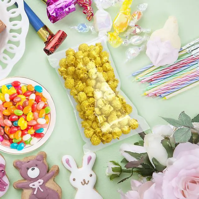 Alt view image 5 of 7 - 5x10In Cookie Bags Clear Self Sealing Cellophane Treat Bags 200Pcs | for Candy Party Favors