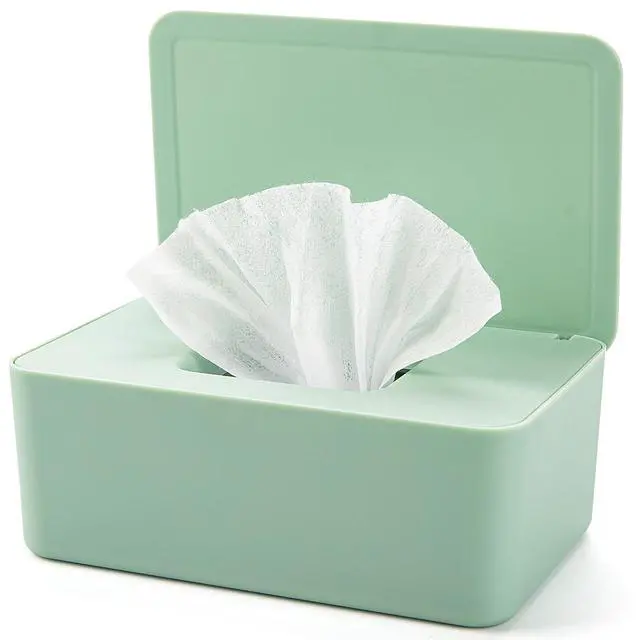 Alt view image 2 of 7 - Baby Wipes Dispenser, Wipe Holder for Baby & Adult,Keeps Wet Tissue Fresh, Non-Slip Wipes Case, Flushable Wipe Container with Sealing Design Lid