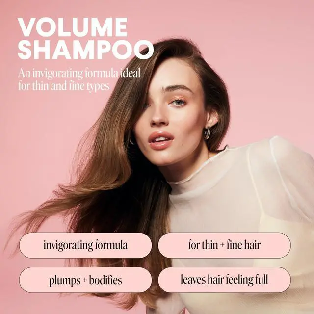 Alt view image 2 of 7 - VOLUME Shampoo with Hydrolyzed Collagen & Macadamia Oil for Thin, Fine & Flat Hair 354 mL
