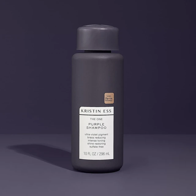 Alt view image 7 of 7 - Hair The One Purple Shampoo for Toning Blonde Hair - Neutralizes Brass + Yellow Tones, Shine Restoring - Sulfate, Silicone and Paraben Free, Color + Keratin Safe, 10 fl. oz.
