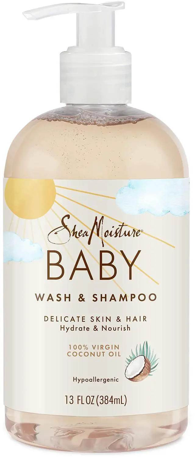 Main image of Baby Wash and Shampoo for Baby Skin 100% Virgin Coconut Oil Cruelty Free Skin Care 13 oz