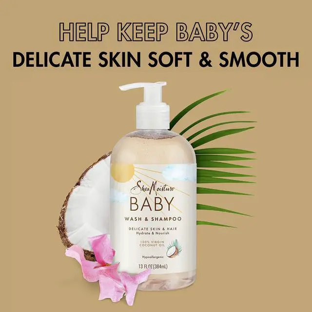 Alt view image 4 of 4 - Baby Wash and Shampoo for Baby Skin 100% Virgin Coconut Oil Cruelty Free Skin Care 13 oz