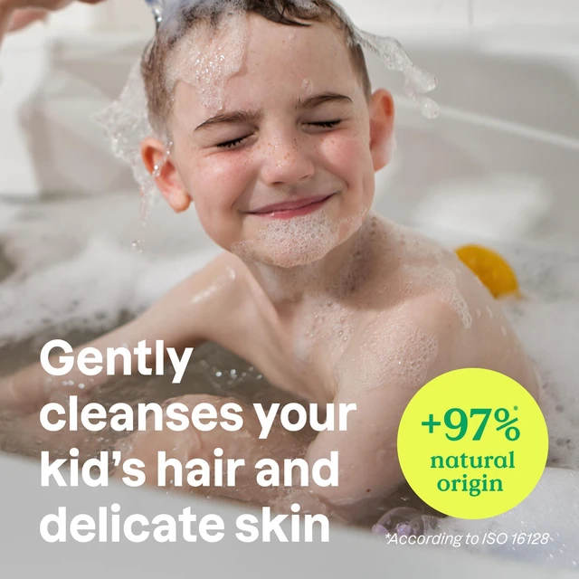 Alt view image 3 of 6 - Shampoo and Body Wash for Kids, EWG Verified Hair and Body Cleanser, Dermatologically Tested Soap, Plant and Mineral Based Bath Products, Vegan, Vanilla & Pear, 16 Fl Oz