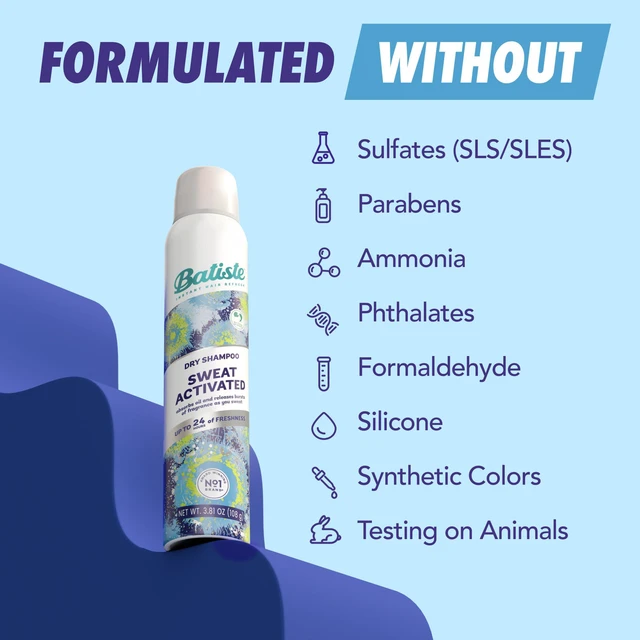 Alt view image 3 of 7 - Sweat Activated Dry Shampoo with Scent-Releasing Tech, 3.81 Oz | Neutralizes Odor up to 24 Hours, Long Lasting Sweat Absorbing Technology, Helps Reduce Buildup in Hair, Waterless Shampoo