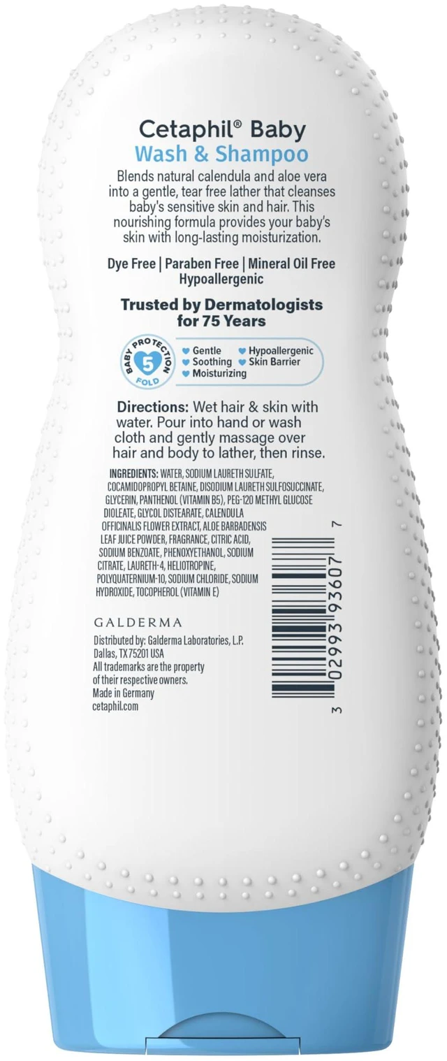 Alt view image 7 of 7 - 2-in-1 Baby Shampoo & Body Wash, Tear Free, Calendula, 7.8oz | 2-In-1 Baby Wash And Shampoo, Organic Calendula, Tear Free, Paraben Free, Newborn Sensitive Skin, No Colorants Or Mineral Oil
