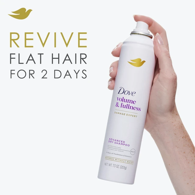 Alt view image 4 of 7 - Volume & Fullness Dry Shampoo, Volumizing for Flat Hair 7.3oz 1ct | For all hair types, volumizing weightless formula refreshes and revives hair without water for 2 days of freshness and bounce
