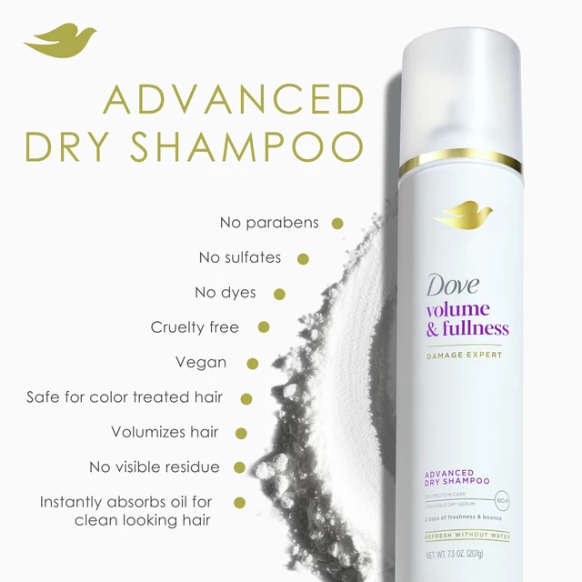 Alt view image 5 of 7 - Volume & Fullness Dry Shampoo, Volumizing for Flat Hair 7.3oz 1ct | For all hair types, volumizing weightless formula refreshes and revives hair without water for 2 days of freshness and bounce