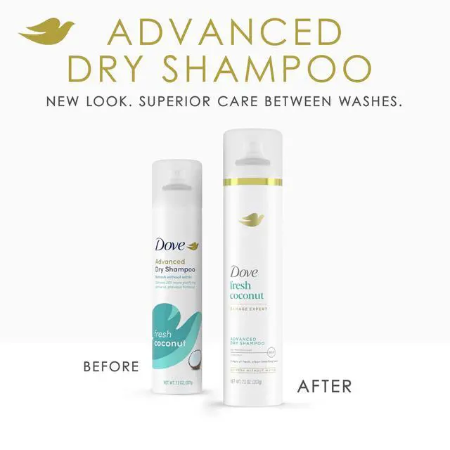 Alt view image 3 of 7 - Advanced Dry Shampoo Fresh Coconut Refresh & Revive Hair 7.3 oz | For all hair types, for clean hair between washes, weightless formula, softens and smooths, with coconut scent